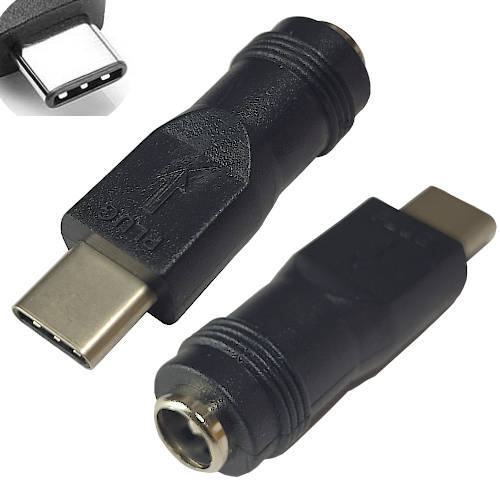 ADAPTADOR DC HUECO 5,5 x 2,1 mm HEMBRA a USB C