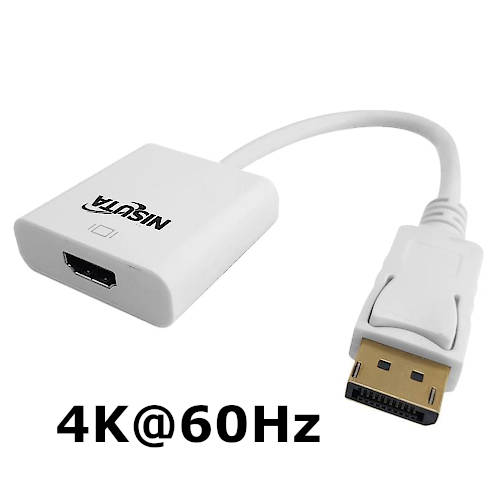 ADAPTADOR CONVERSOR DISPLAYPORT MACHO / HDMI HEMBRA NISUTA NSDPHD4K 4K 60Hz ADAPTADOR CONVERSOR DISPLAYPORT MACHO / HDMI HEMBRA NISUTA NSDPHD4K 4K 60Hz