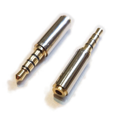ADAPTADOR MINIPLUG 3,5 4 POLOS MACHO A MINIPLUG 2,5 4 POLOS HEMBRA METALICO CUERPO COMPACTO ADAPTADOR MINIPLUG 3,5 4 POLOS MACHO A MINIPLUG 2,5 4 POLOS HEMBRA METALICO CUERPO COMPACTO