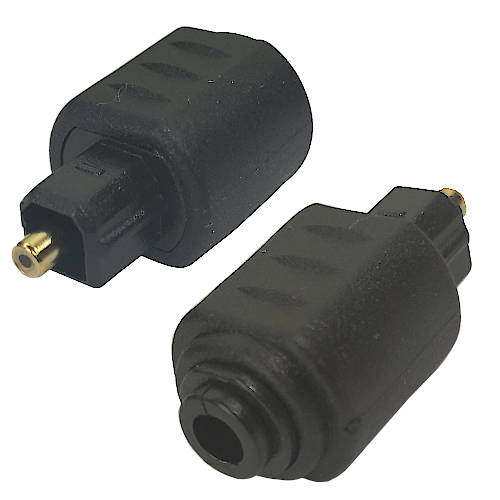 ADAPTADOR TOSLINK MACHO A MINI TOSLINK HEMBRA