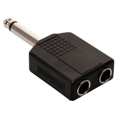 ADAPTADOR PLUG 6,5 MONO MACHO A PLUG 6,5 MONO HEMBRA x2 ADAPTADOR PLUG 6,5 MONO MACHO A PLUG 6,5 MONO HEMBRA x2