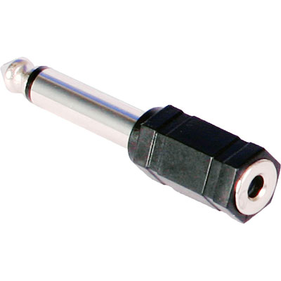 ADAPTADOR PLUG 6,5 MONO MACHO A MINIPLUG 3,5 MONO HEMBRA ADAPTADOR PLUG 6,5 MONO MACHO A MINIPLUG 3,5 MONO HEMBRA