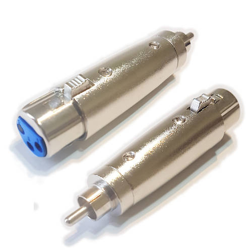 ADAPTADOR CANON 3 PINES HEMBRA A RCA MACHO ADAPTADOR CANON 3 PINES HEMBRA A RCA MACHO