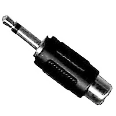 ADAPTADOR MINIPLUG 3,5 MONO MACHO A RCA HEMB ADAPTADOR MINIPLUG 3,5 MONO MACHO A RCA HEMB