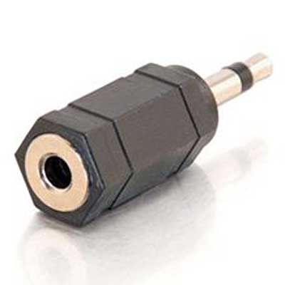 ADAPTADOR MINIPLUG 3,5 MONO MACHO A MINIPLUG 3,5 STEREO HEMB ADAPTADOR MINIPLUG 3,5 MONO MACHO A MINIPLUG 3,5 STEREO HEMB