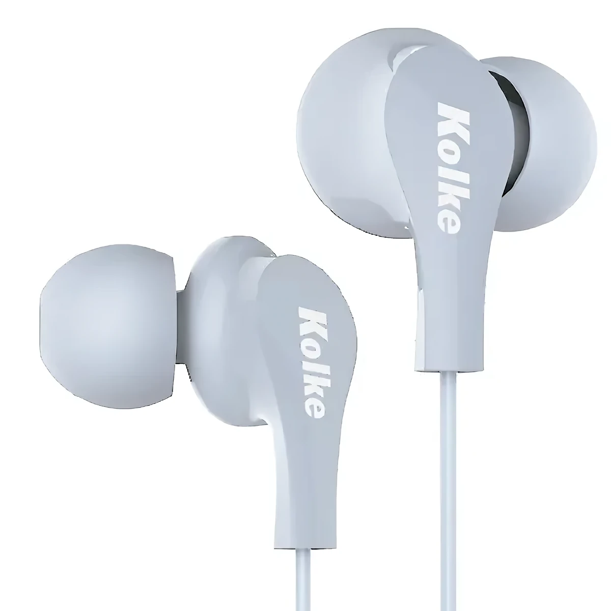 Vista lateral de Auricular C/Mic P/Celular Kolke KAI-663 Azul