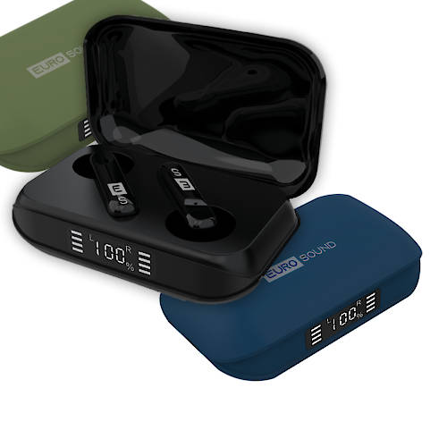 AURICULAR INALAMBRICO EUROSOUND BRICK BK1110 BLUETOOTH AZUL