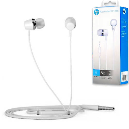 AURICULAR C/MIC P/CELULAR HP DHE-7000 INTRAUDITIVO BLANCO