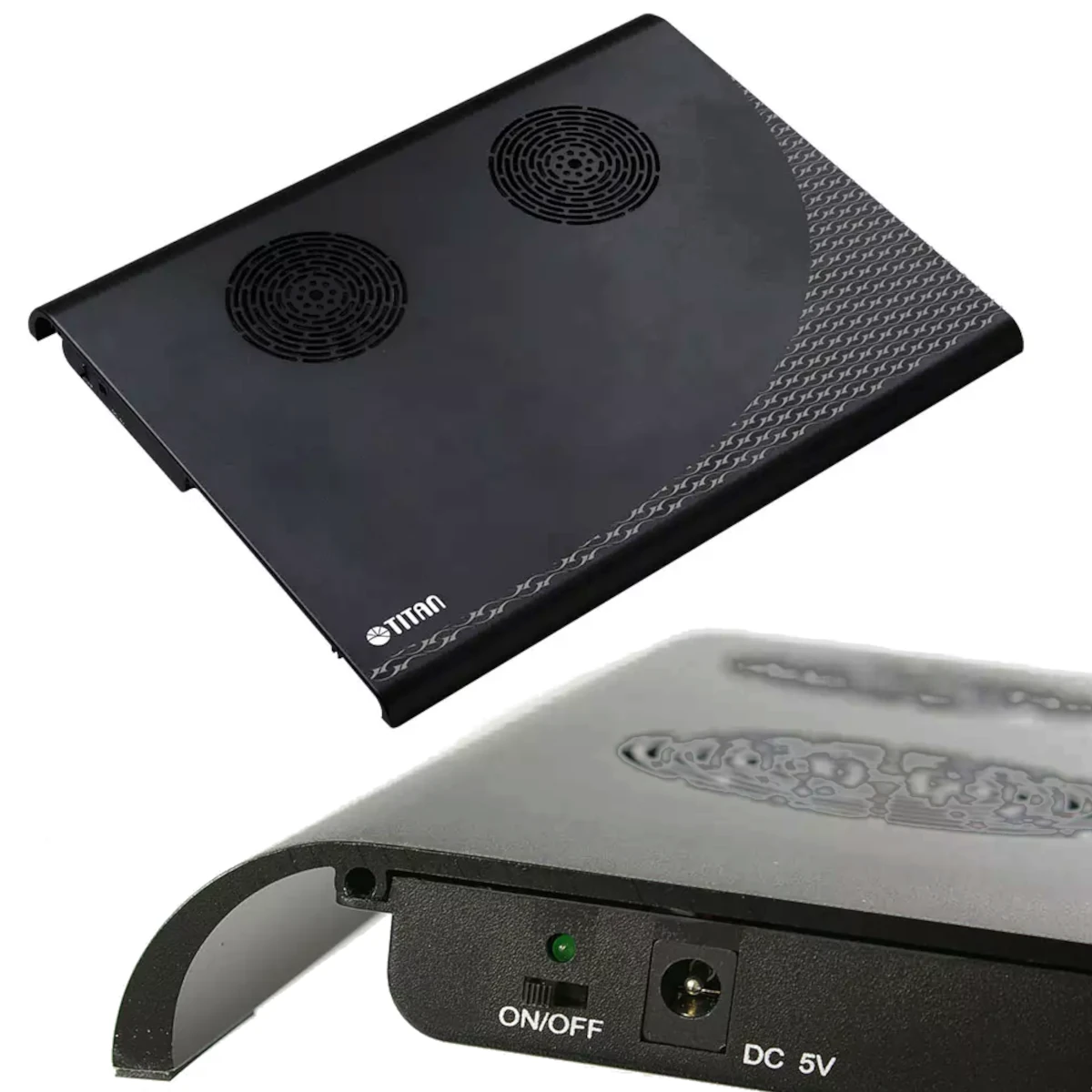 Base Para Notebook Titan Ttc-G3Tz Aluminio Macizo 15 Pulg