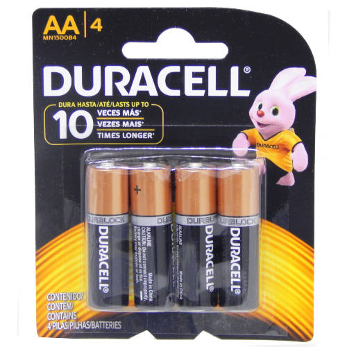 PILA AA ALCALINA DURACELL BLISTER x4