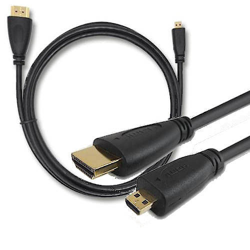 CABLE HDMI MACHO - MICRO HDMI MACHO 1,5 MTS V1.4 CABLE HDMI MACHO - MICRO HDMI MACHO 1,5 MTS V1.4