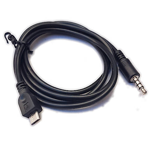 CABLE  MICRO USB MACHO / MINIPLUG 3,5 4 POLOS
