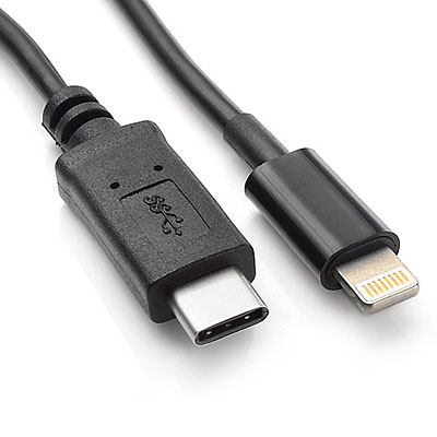 CABLE LIGHTNING / USB 3.0 C MACHO 2 MTS