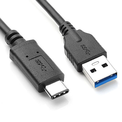 CABLE USB C MACHO / A MACHO 2 M 3.0 NEGRO 5 GB/seg