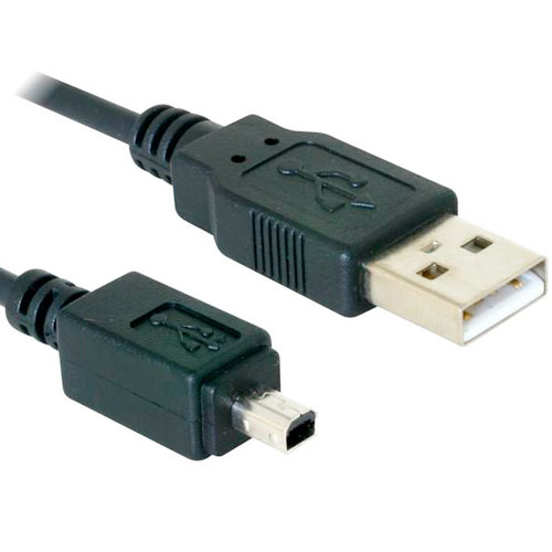 CABLE USB 2.0 A MACHO / MINI-USB p/CAM EPSON KODAK NIKON OLIMPUS