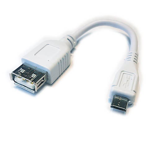 CABLE USB 2.0 A HEMBRA / MICRO-USB MACHO 10 CM BLANCO CABLE USB 2.0 A HEMBRA / MICRO-USB MACHO 10 CM BLANCO