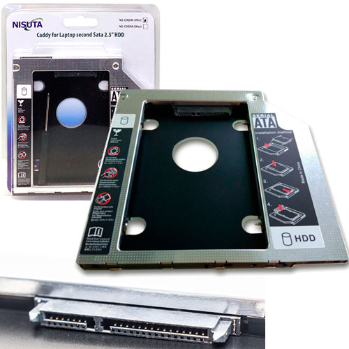 ADAPTADOR 2DO DISCO NOTEBOOK HDD SATA SSD 9,5mm ESPESOR PARA WINDOWS ADAPTADOR 2DO DISCO NOTEBOOK HDD SATA SSD 9,5mm ESPESOR PARA WINDOWS