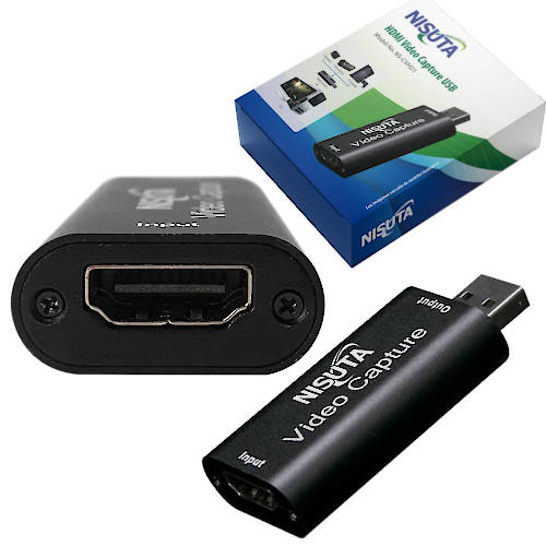 CAPTURADORA DE VIDEO USB A HDMI 4K NISUTA NSCVHD1