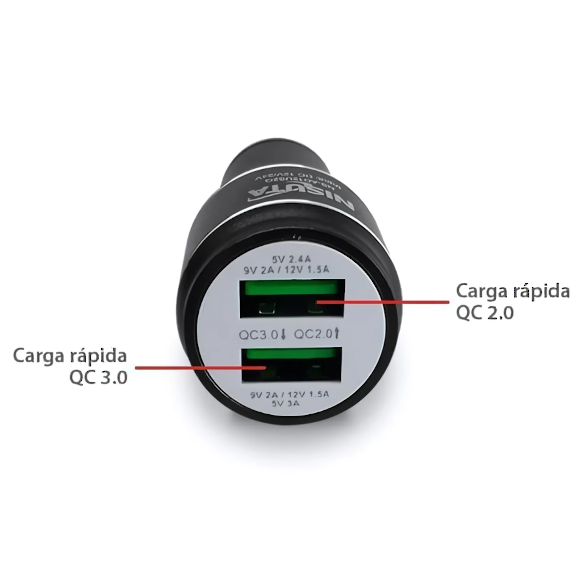 Miniatura 2 de Cargadores Celulares marca Nisuta modelo NSAD12US2Q