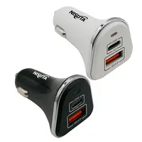 Cargador Para Auto 12/24V Carga Rapida 2 Salidas C (Pd20W) + A Qc 3.0 3A Blanco Cargador Para Auto 12/24V Carga Rapida 2 Salidas C (Pd20W) + A Qc 3.0 3A Blanco