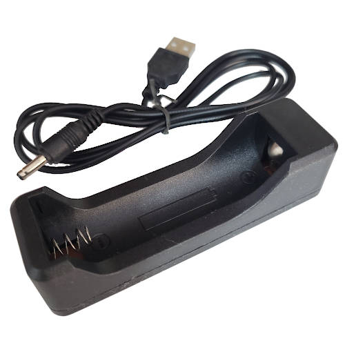 CARGADOR PARA 1 PILA 18650 USB