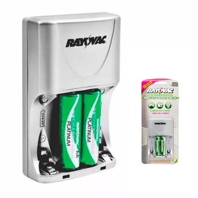 CARGADOR PARA 4 PILAS AA AAA RAYOVAC PS33-2B CARGA RAPIDA