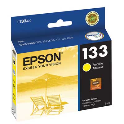 CARTUCHO EPSON 133 ORIGINAL AMARILLO VENCIMIENTO 09/2023