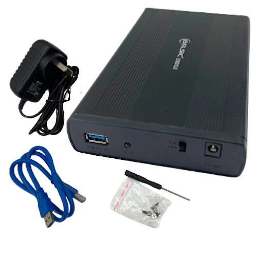 CASE PARA DISCO DURO 3,5 PULG SATA USB 3.0 BELSIC C/ FUENTE CASE PARA DISCO DURO 3,5 PULG SATA USB 3.0 BELSIC C/ FUENTE