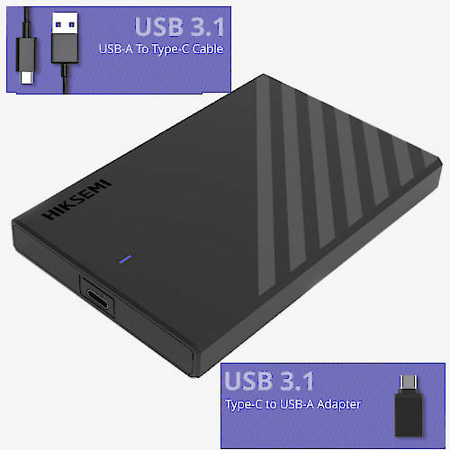 CASE PARA DISCO DURO 2,5 PULG SATA USB 3.1 HIKSEMI CASE PARA DISCO DURO 2,5 PULG SATA USB 3.1 HIKSEMI