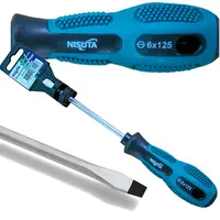 Destornillador Plano Sl 6X125Mm Marca Nisuta Nsdepl6125 Destornillador Plano Sl 6X125Mm Marca Nisuta Nsdepl6125