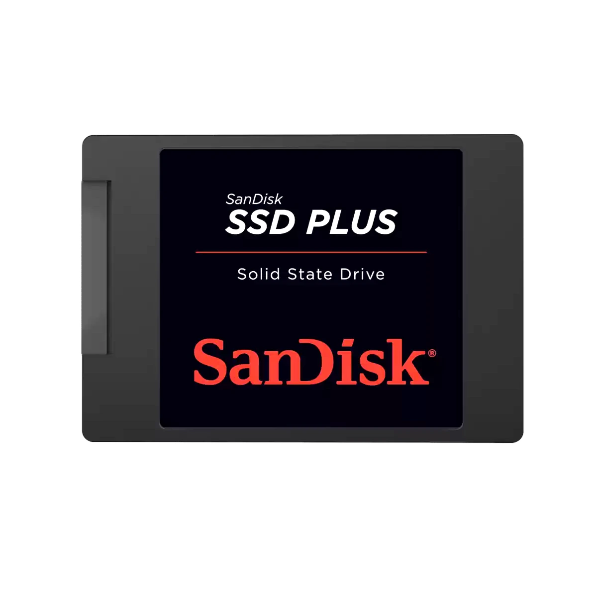 Vista lateral de Disco Ssd Estado Solido 1Tb 2,5 Sandisk Plus