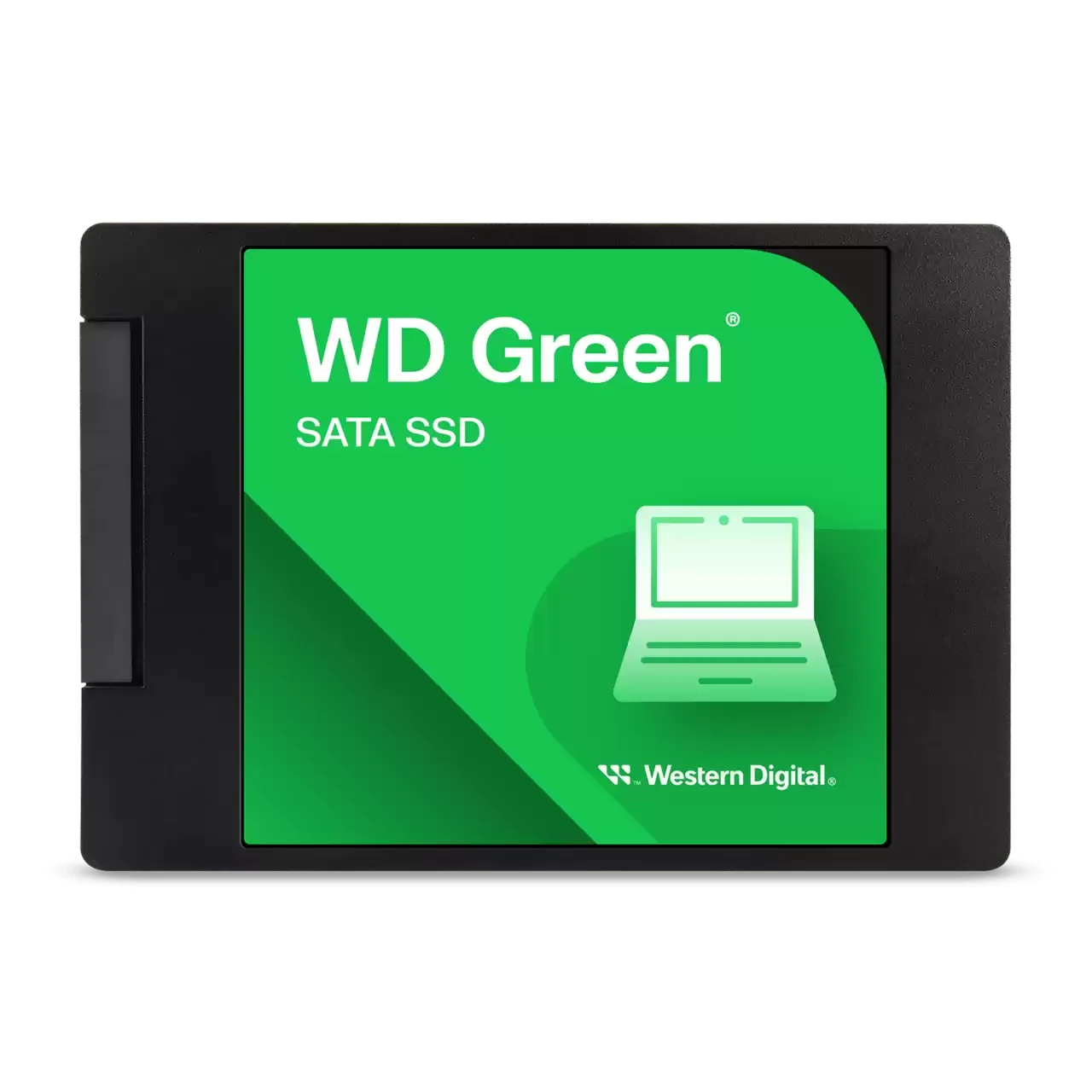 Vista lateral de Disco Ssd Estado Solido 480Gb 2,5 Wd Wds480G3G0A Green