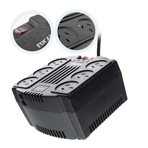 ESTABILIZADOR DE TENSION 2200 VA 1100W FORZA FVR-2202A