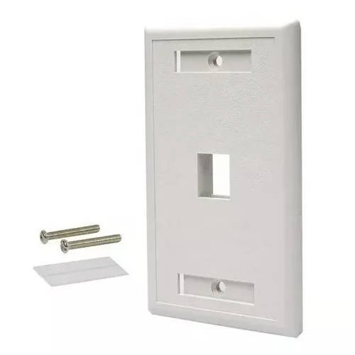 FACEPLATE PARA RJ45 1 PUERTO CAT 5e/6 BLANCO GLC CE-4035 FACEPLATE PARA RJ45 1 PUERTO CAT 5e/6 BLANCO GLC CE-4035