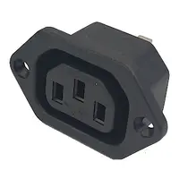 Ficha C13 Hembra Tipo Interlock A Chasis Ficha C13 Hembra Tipo Interlock A Chasis