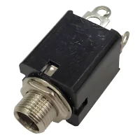 Conector Ficha Mono Jack 6,5 Hembra Plastico Chasis C/Corte Rosca Conector Ficha Mono Jack 6,5 Hembra Plastico Chasis C/Corte Rosca