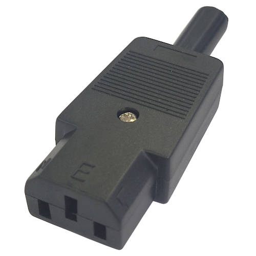 FICHA C13 HEMBRA TIPO INTERLOCK A CABLE