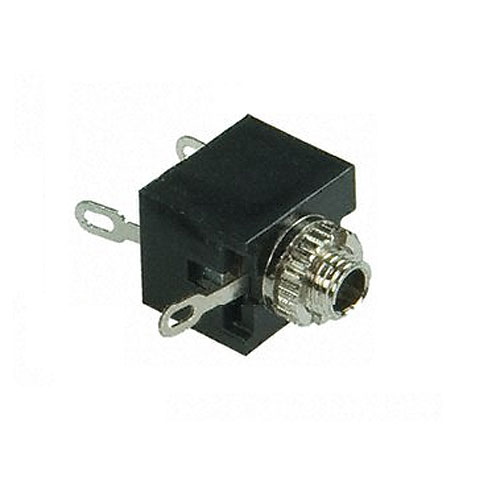 Conector Ficha Miniplug 3,5 Jack Hembra Estereo Plastico Chasis