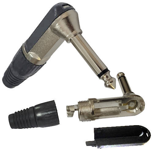 CONECTOR FICHA MONO PLUG 6,5 MACHO 90 Grados METAL/PLASTICO CONECTOR FICHA MONO PLUG 6,5 MACHO 90 Grados METAL/PLASTICO