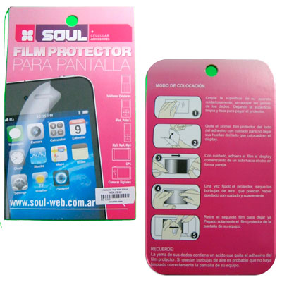 FILM PROTECTOR PANTALLA SONY XPERIA S