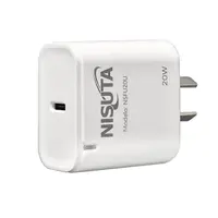 Cargador 20W Usb-C Carga Rapida Pd Nisuta NSFU20U Sin Cable Cargador 20W Usb-C Carga Rapida Pd Nisuta NSFU20U Sin Cable