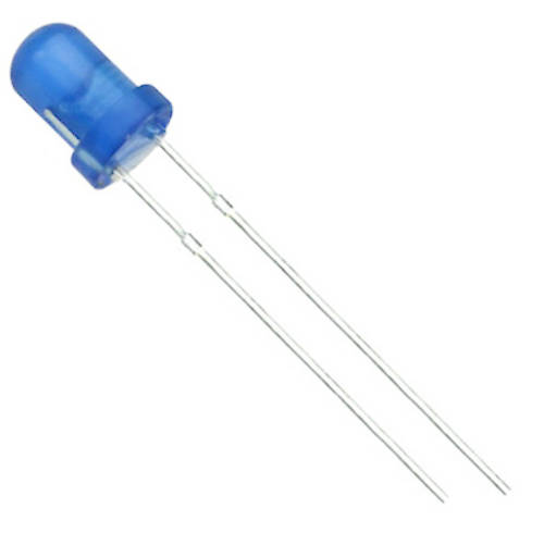 LED 5 mm AZUL 3V BOLSA x 10 UNIDADES