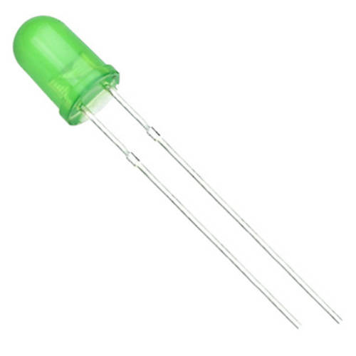 LED 5 mm VERDE 3V BOLSA x 10 UNIDADES