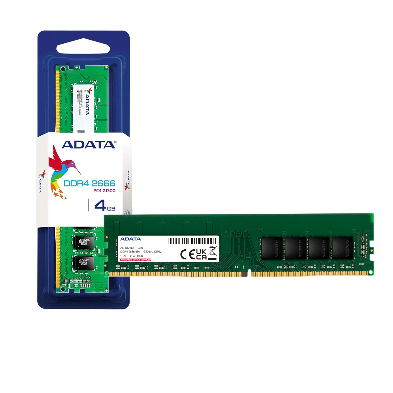 Detalles accesorios de Memoria Ddr4 4Gb 2666Mhz Cl19 Adata Single Tray