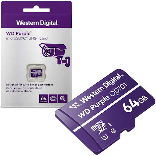Memoria Micro Sd 64Gb Sandisk Purple Especial Videovigilancia