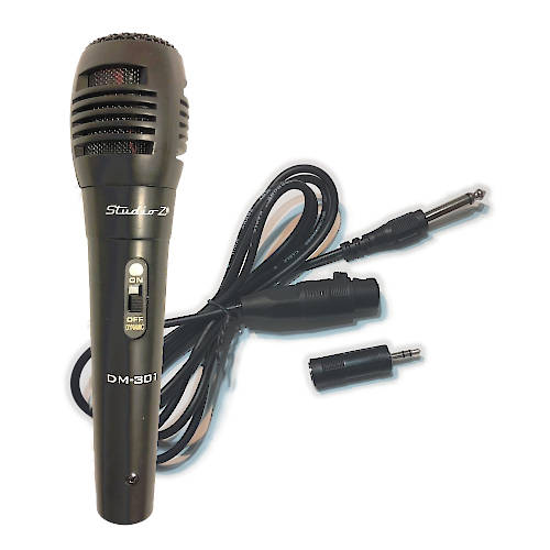 MICROFONO DINAMICO VOCAL UNIDIRECCIONAL STUDIO Z DM-301 NEG