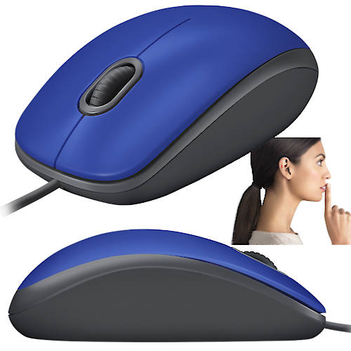 MOUSE OPTICO USB LOGITECH M110 SILENT 1000 DPI AZUL