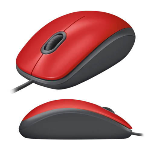 MOUSE OPTICO USB LOGITECH M110 SILENT 1000 DPI ROJO