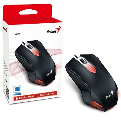 MOUSE OPTICO USB 1000 DPI GENIUS X-G200 NEGRO MOUSE OPTICO USB 1000 DPI GENIUS X-G200 NEGRO
