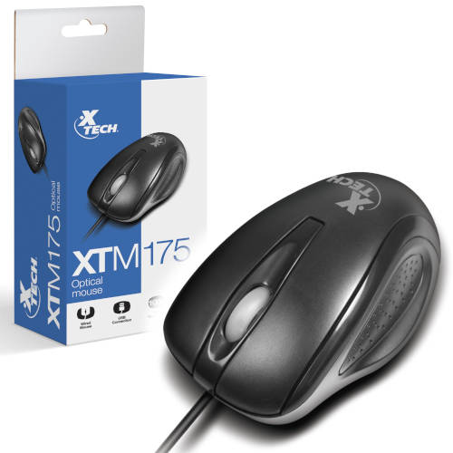 MOUSE OPTICO USB XTECH XTM-175 2 BOT 1000 DPI 